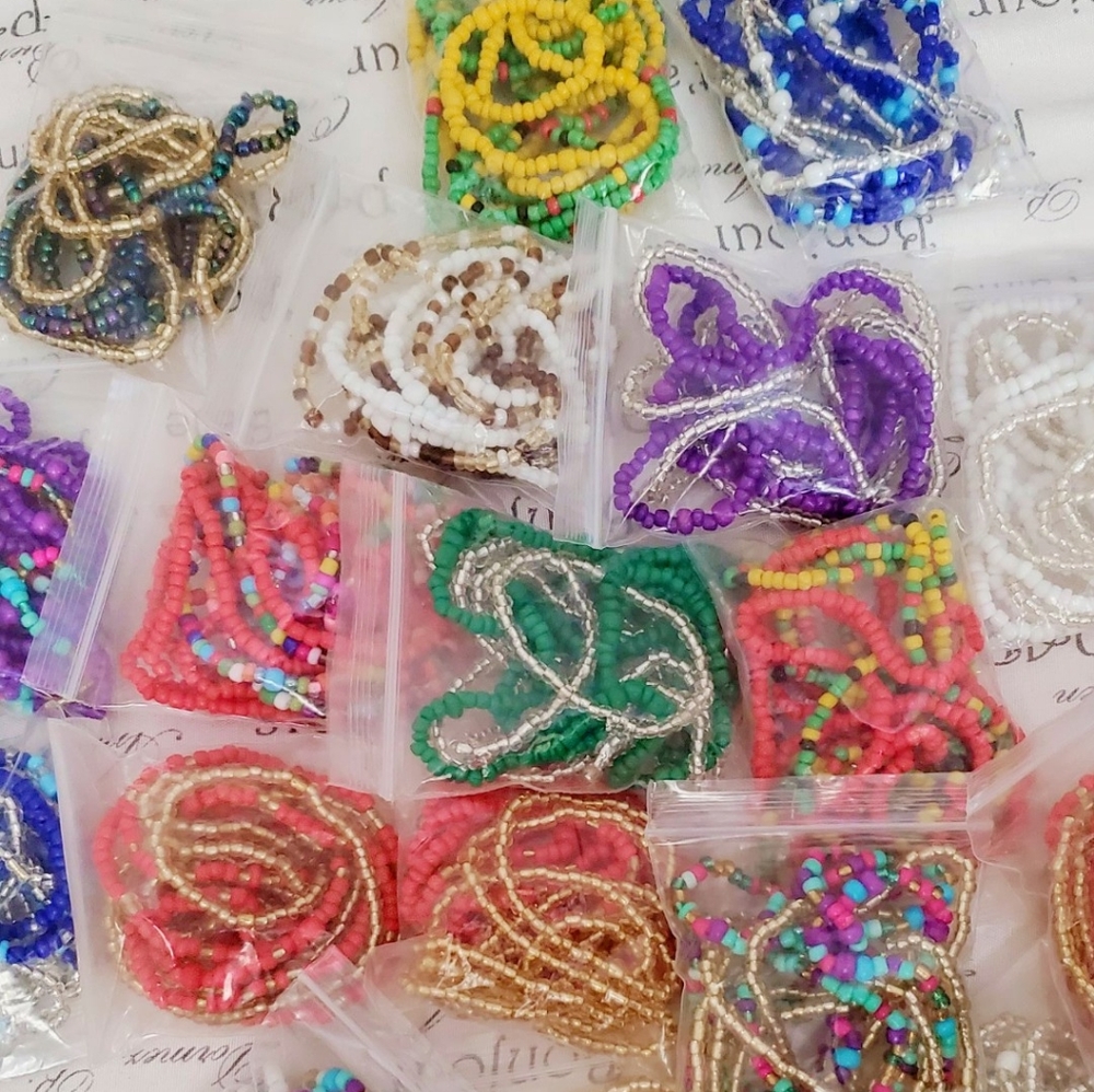 African waist beads set